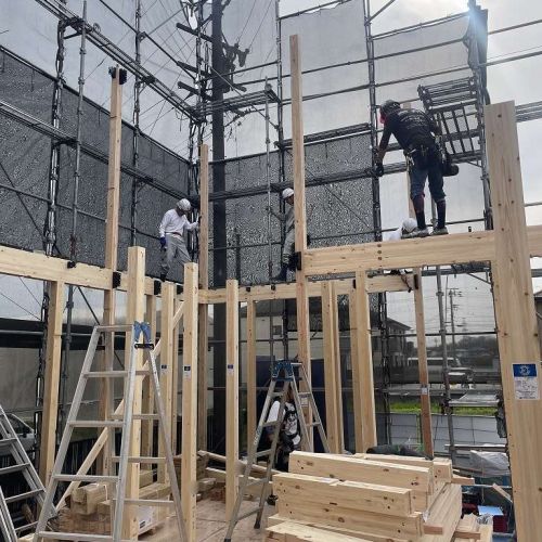 2025.04.18　上棟1日目